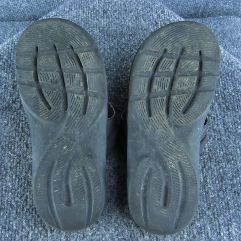 adidas Boys Flip Flop Shoes Sz Y 2 Medium‎ Sandal Black Synthetic Slip On
